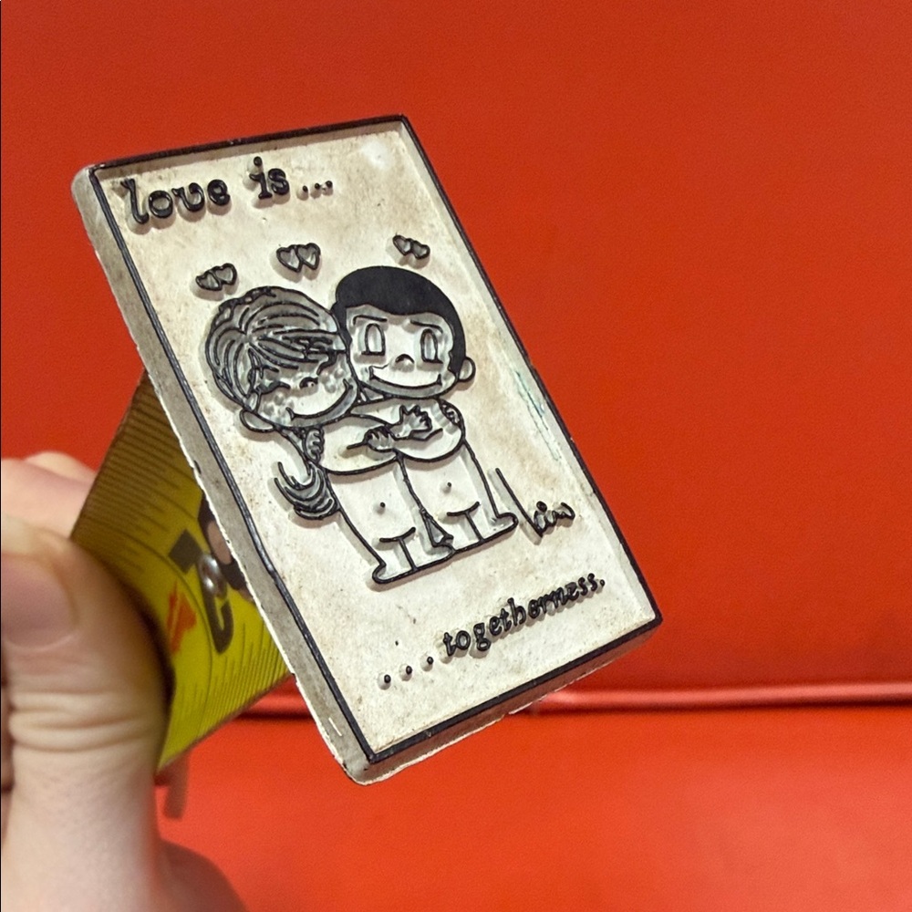 Vintage 1972 Love Is Togetherness Magnet